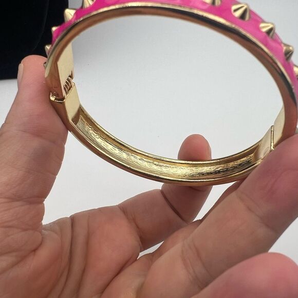 Pink and Gold Studded Bangle - Picture 4 of 4